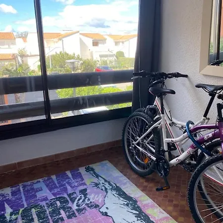 Avec Loggia, Parking, Proche Mer, Tv, Lave-linge, 2 Velos, Port Leucate, 4 Pers. - Fr-1-798-4 דירה