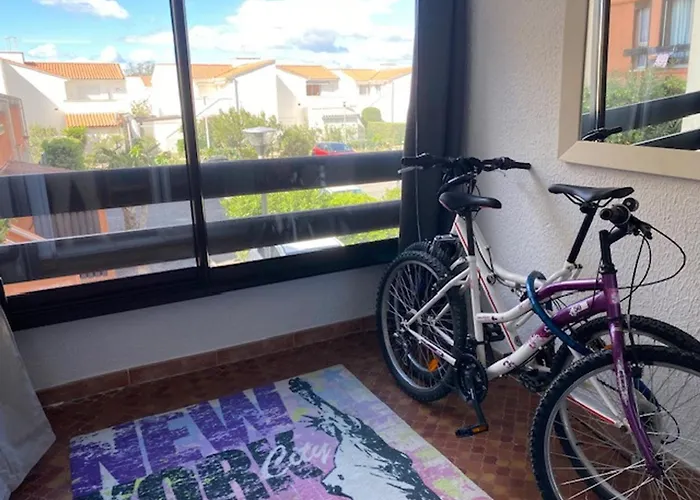 Avec Loggia, Parking, Proche Mer, Tv, Lave-linge, 2 Velos, Port Leucate, 4 Pers. - Fr-1-798-4 Daire